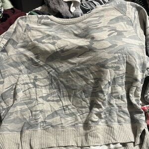 Gray Camouflage Sweatshirt